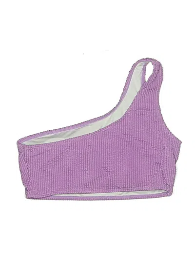 Pre-owned Assorted Brands Swimsuit Top Purple Swimwear