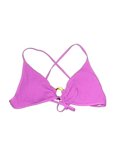 Pre-owned Assorted Brands Swimsuit Top Purple Swimwear