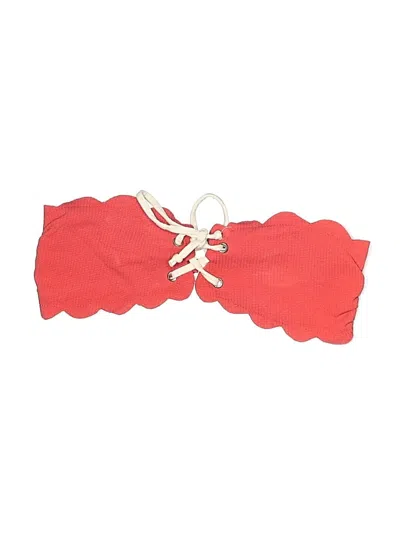 Pre-owned Assorted Brands Swimsuit Top Red Swimwear