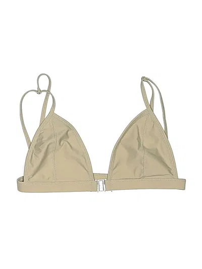 Pre-owned Assorted Brands Swimsuit Top Tan Swimwear