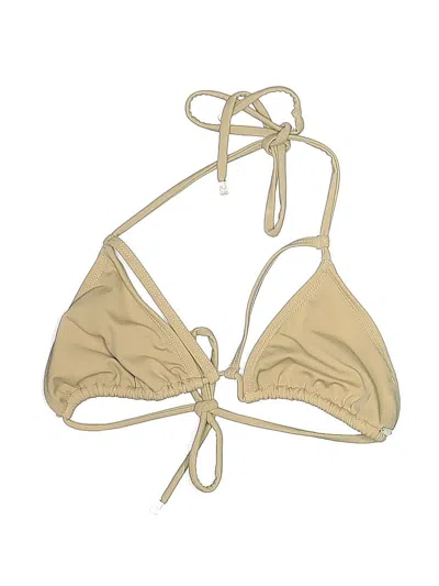 Pre-owned Assorted Brands Swimsuit Top Tan Swimwear In Brown