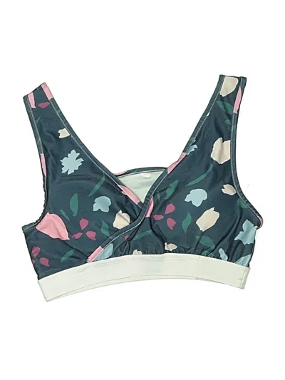 Pre-owned Assorted Brands Swimsuit Top Teal Swimwear
