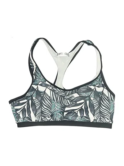Pre-owned Assorted Brands Swimsuit Top Teal Swimwear In Blue
