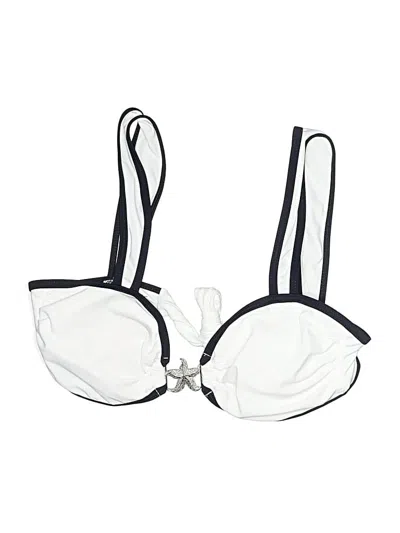 Pre-owned Assorted Brands Swimsuit Top White Swimwear