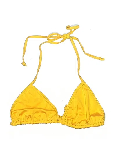 Pre-owned Assorted Brands Swimsuit Top Yellow Swimwear