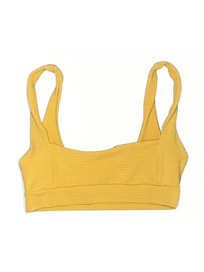 Pre-owned Assorted Brands Swimsuit Top Yellow Swimwear