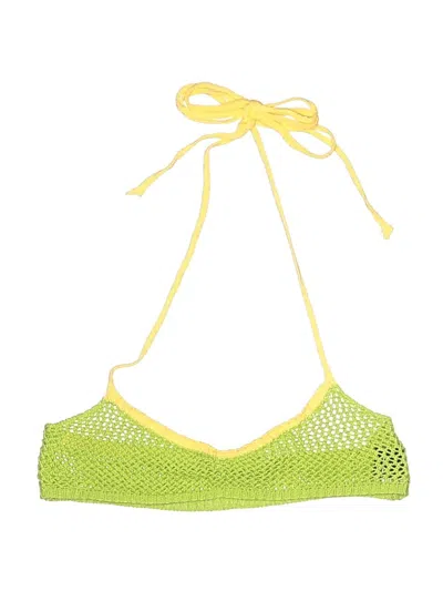 Pre-owned Assorted Brands Swimsuit Top Yellow Swimwear