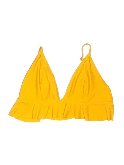 Pre-owned Assorted Brands Swimsuit Top Yellow Swimwear
