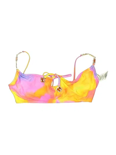 Assorted Brands Swimsuit Top Yellow Tie-dye Pattern Swimwear