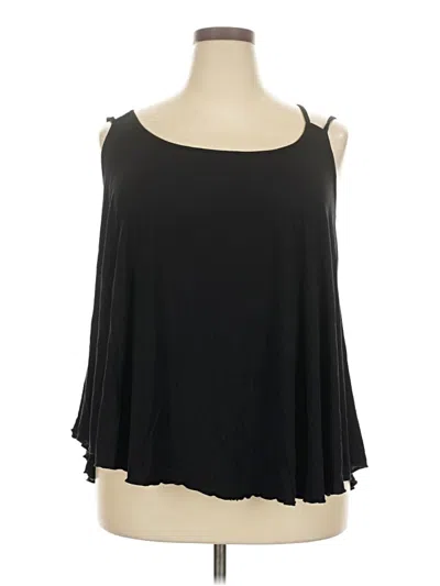 Pre-owned Assorted Brands Tank Top Black Cold Shoulder Neckline Tops