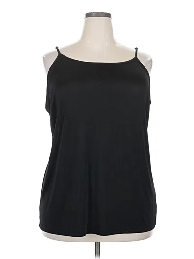 Pre-owned Assorted Brands Tank Top Black Cold Shoulder Neckline Tops