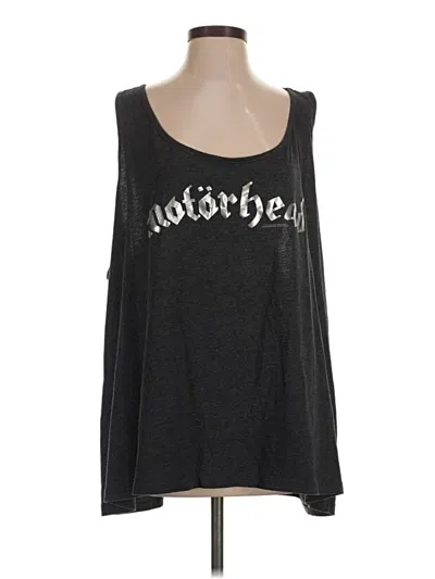 Pre-owned Assorted Brands Tank Top Black Cold Shoulder Neckline Tops