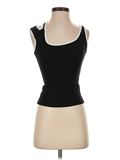Pre-owned Assorted Brands Tank Top Black Crew Neck Tops