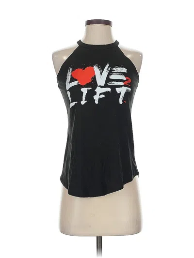 Pre-owned Assorted Brands Tank Top Black Halter Neckline Tops