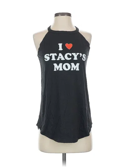 Pre-owned Assorted Brands Tank Top Black Halter Neckline Tops