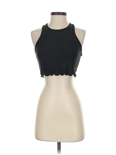 Pre-owned Assorted Brands Tank Top Black Halter Neckline Tops