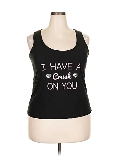 Pre-owned Assorted Brands Tank Top Black Halter Neckline Tops