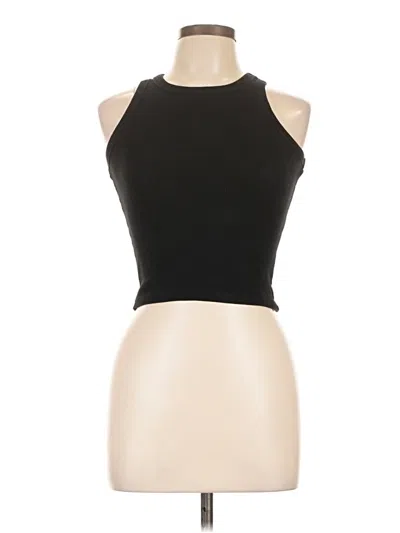 Pre-owned Assorted Brands Tank Top Black Halter Neckline Tops