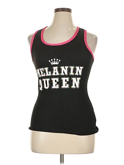 Pre-owned Assorted Brands Tank Top Black Halter Neckline Tops