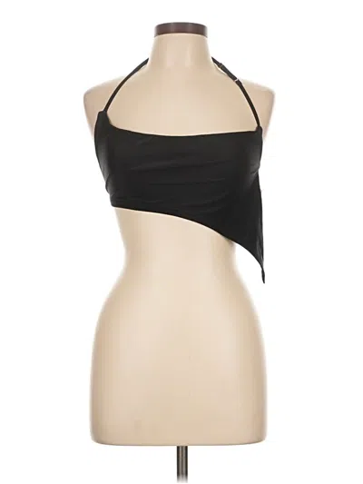 Pre-owned Assorted Brands Tank Top Black Halter Neckline Tops