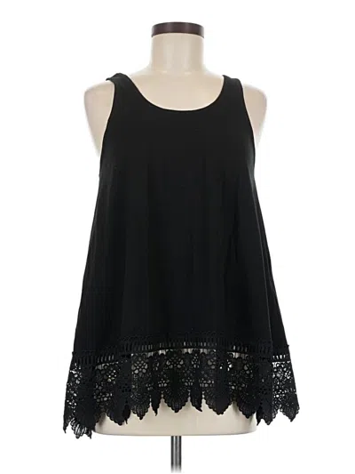 Pre-owned Assorted Brands Tank Top Black Halter Neckline Tops