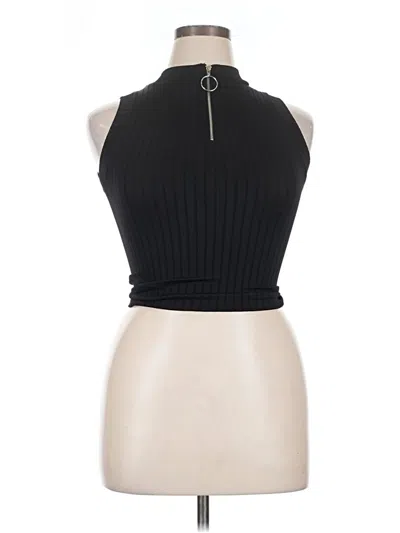 Pre-owned Assorted Brands Tank Top Black Halter Neckline Tops