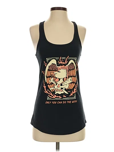 Pre-owned Assorted Brands Tank Top Black Halter Neckline Tops