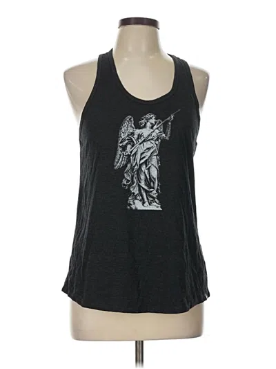 Pre-owned Assorted Brands Tank Top Black Halter Neckline Tops