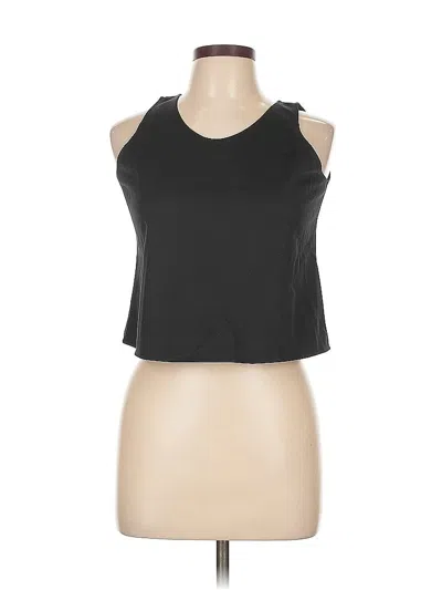 Pre-owned Assorted Brands Tank Top Black Halter Neckline Tops