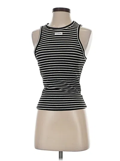 Pre-owned Assorted Brands Tank Top Black Halter Neckline Tops