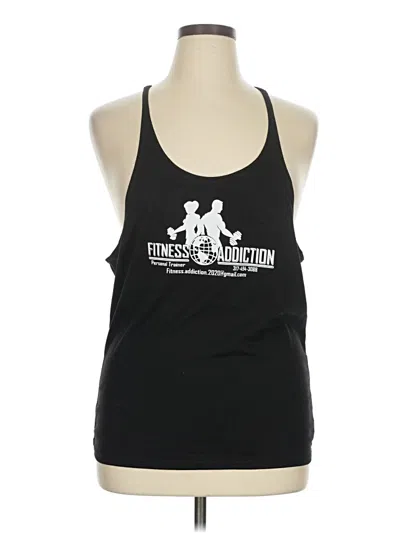 Pre-owned Assorted Brands Tank Top Black Halter Neckline Tops