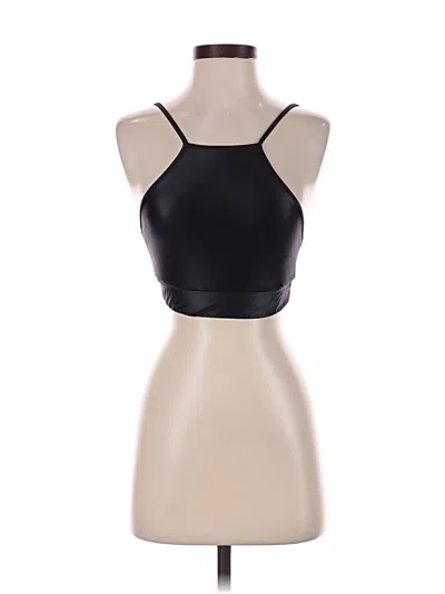 Pre-owned Assorted Brands Tank Top Black Halter Neckline Tops