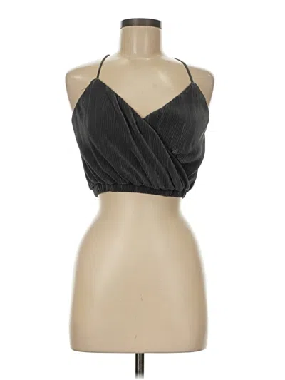 Pre-owned Assorted Brands Tank Top Black Halter Neckline Tops
