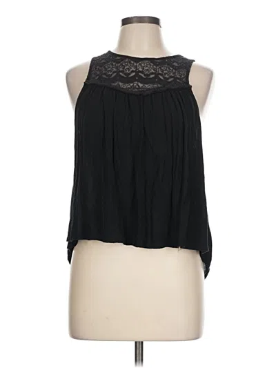 Pre-owned Assorted Brands Tank Top Black Halter Neckline Tops