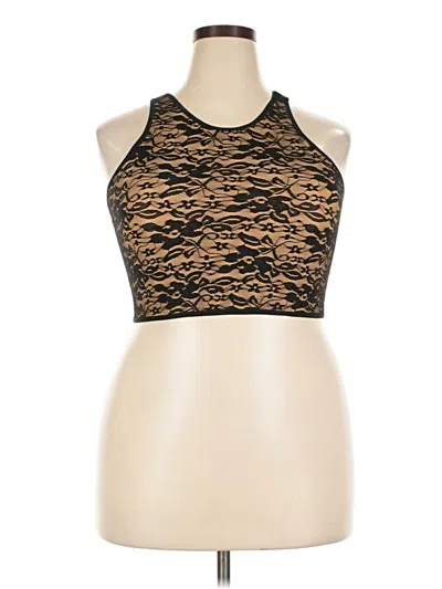 Pre-owned Assorted Brands Tank Top Black Halter Neckline Tops