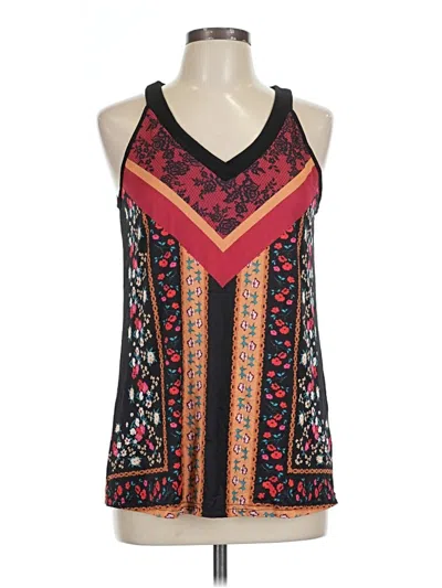 Pre-owned Assorted Brands Tank Top Black Halter Neckline Tops