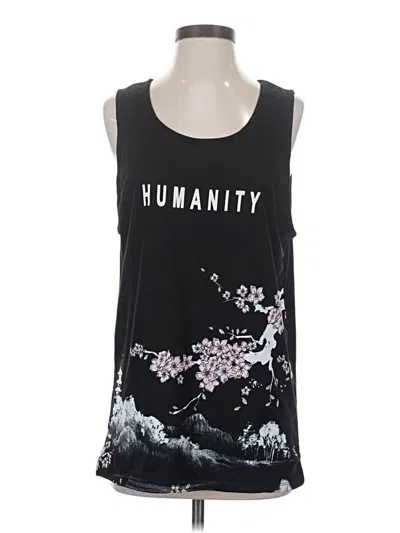 Pre-owned Assorted Brands Tank Top Black Halter Neckline Tops