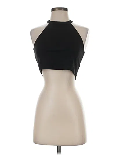 Pre-owned Assorted Brands Tank Top Black Halter Neckline Tops