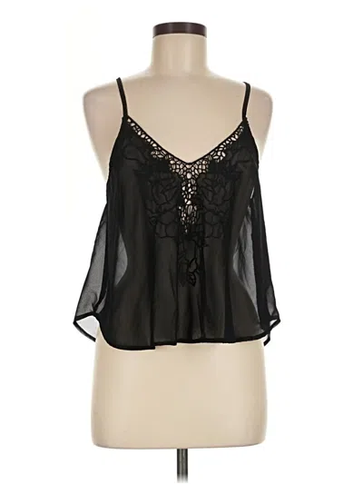 Pre-owned Assorted Brands Tank Top Black Halter Neckline Tops