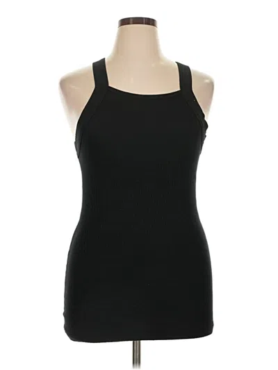 Pre-owned Assorted Brands Tank Top Black Halter Neckline Tops