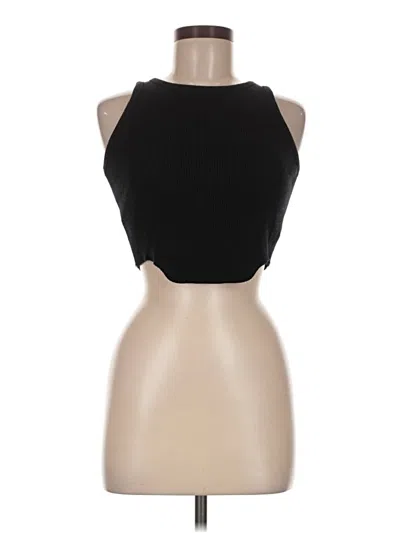 Pre-owned Assorted Brands Tank Top Black Halter Neckline Tops