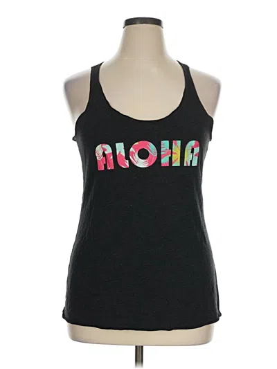 Pre-owned Assorted Brands Tank Top Black Halter Neckline Tops