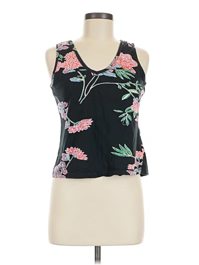 Pre-owned Assorted Brands Tank Top Black Halter Neckline Tops