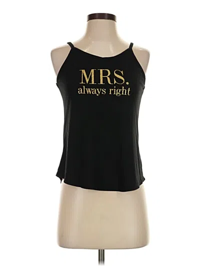 Pre-owned Assorted Brands Tank Top Black Halter Neckline Tops