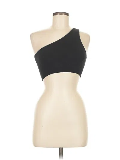 Pre-owned Assorted Brands Tank Top Black One Shoulder Neckline Tops