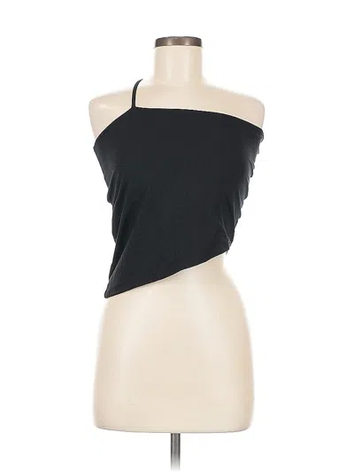 Pre-owned Assorted Brands Tank Top Black One Shoulder Neckline Tops