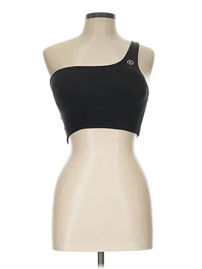 Pre-owned Assorted Brands Tank Top Black One Shoulder Neckline Tops