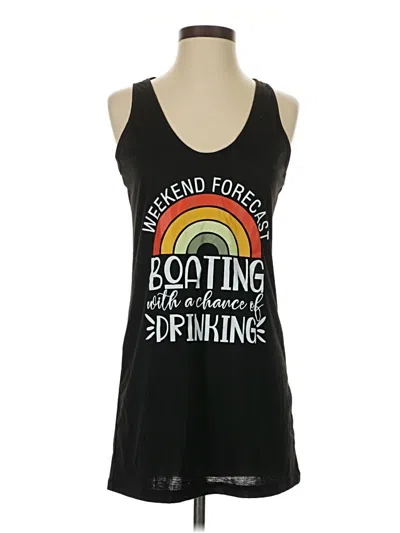 Assorted Brands Tank Top Black Plunge Neckline Tops