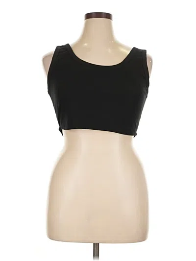 Pre-owned Assorted Brands Tank Top Black Strapless Neckline Tops