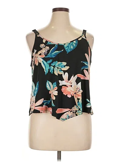 Pre-owned Assorted Brands Tank Top Black Strapless Neckline Tops
